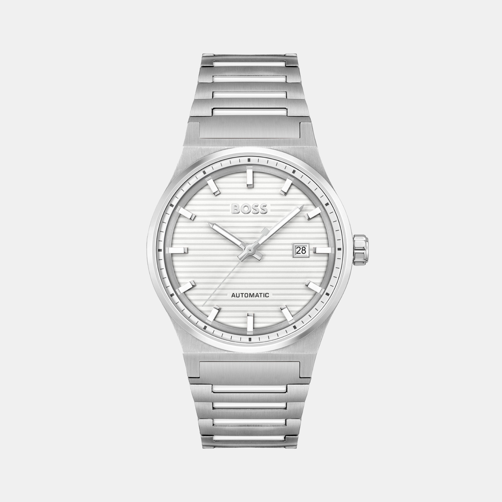 Boss Round White Analog watch