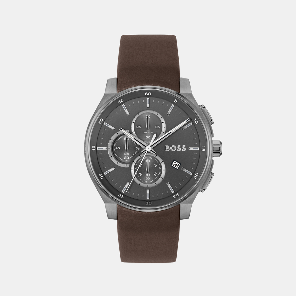 Boss Round Grey Chronograph watch