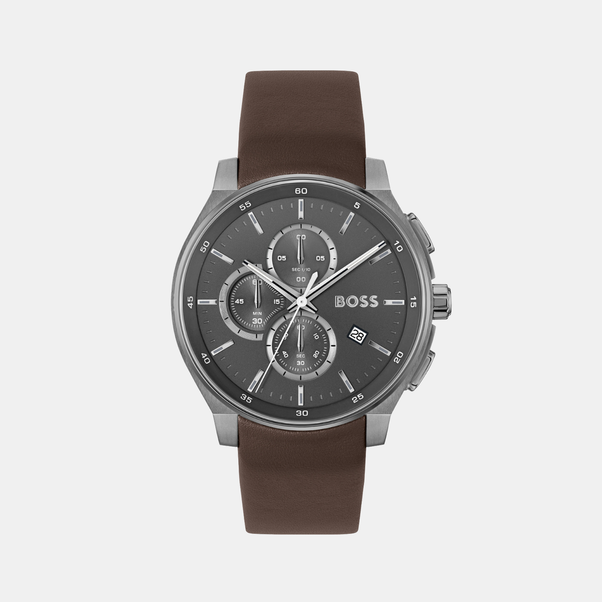 Boss Round Grey Chronograph watch