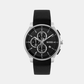 Men Quartz Black Dial Chronograph Leather Watch 1514188