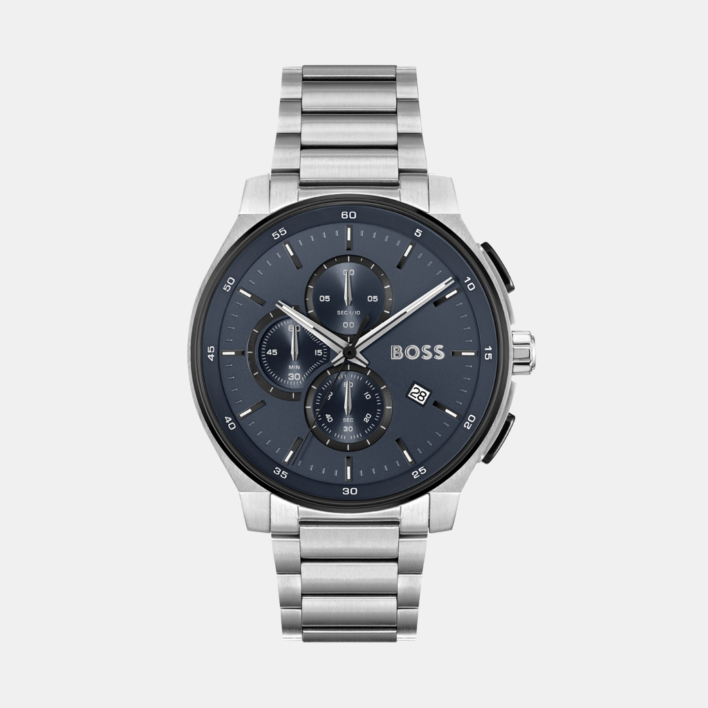 Boss Round Blue Chronograph watch