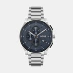 Boss Round Blue Chronograph watch