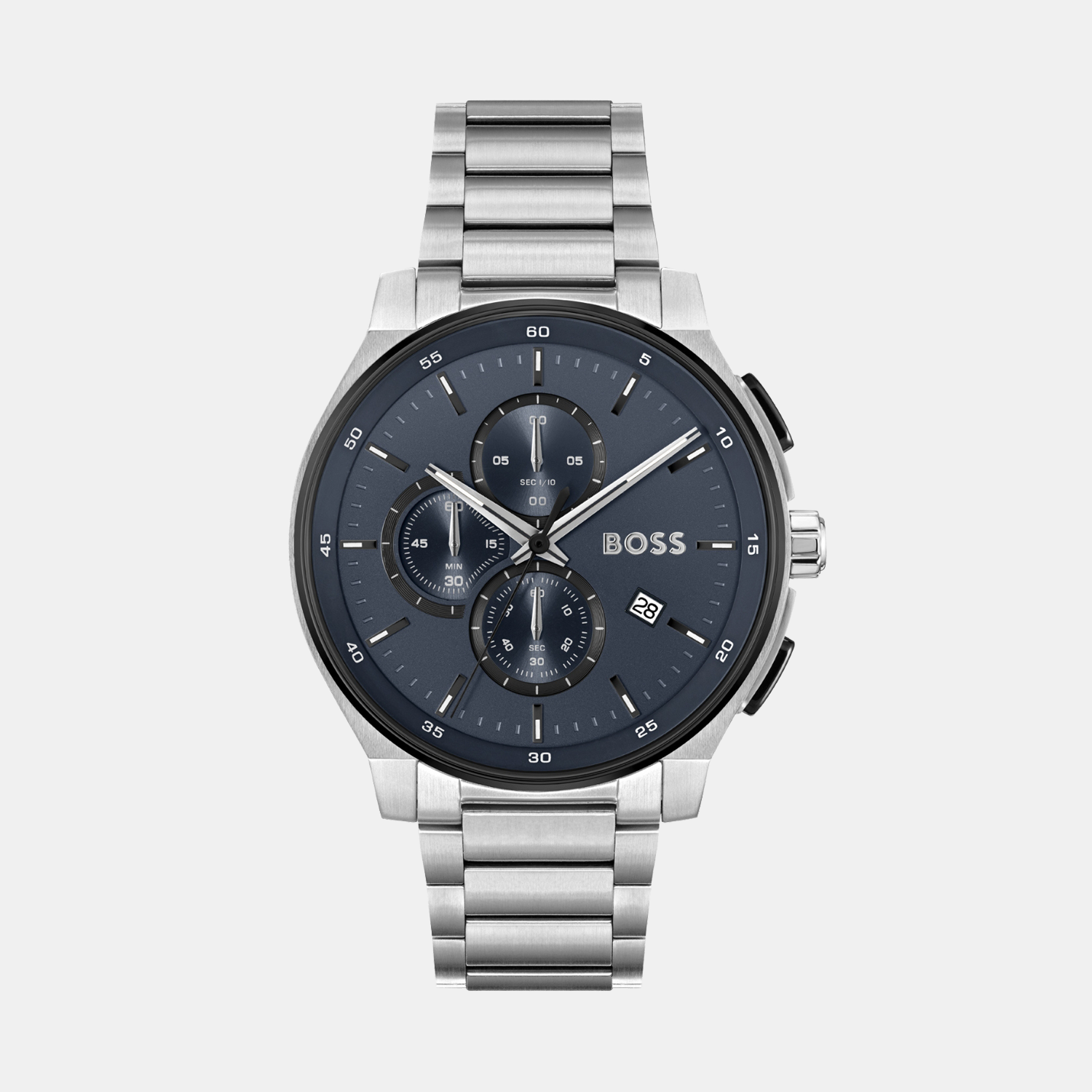 Boss Round Blue Chronograph watch