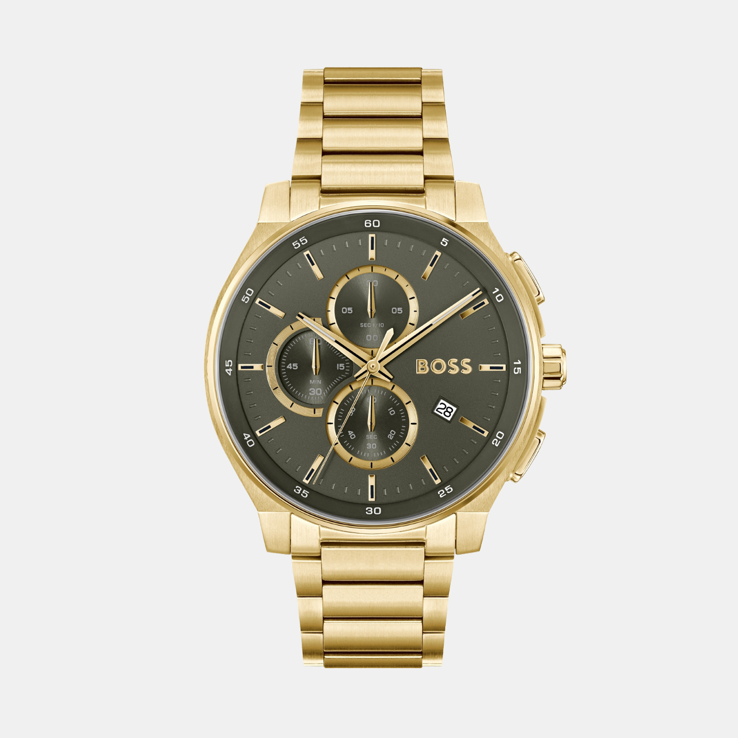 Boss Round Grey Chronograph watch