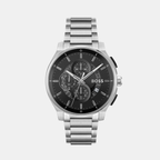 Boss Round Black Chronograph watch