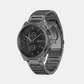 Men Quartz Black Dial Chronograph Stainless Steel Watch 1514192