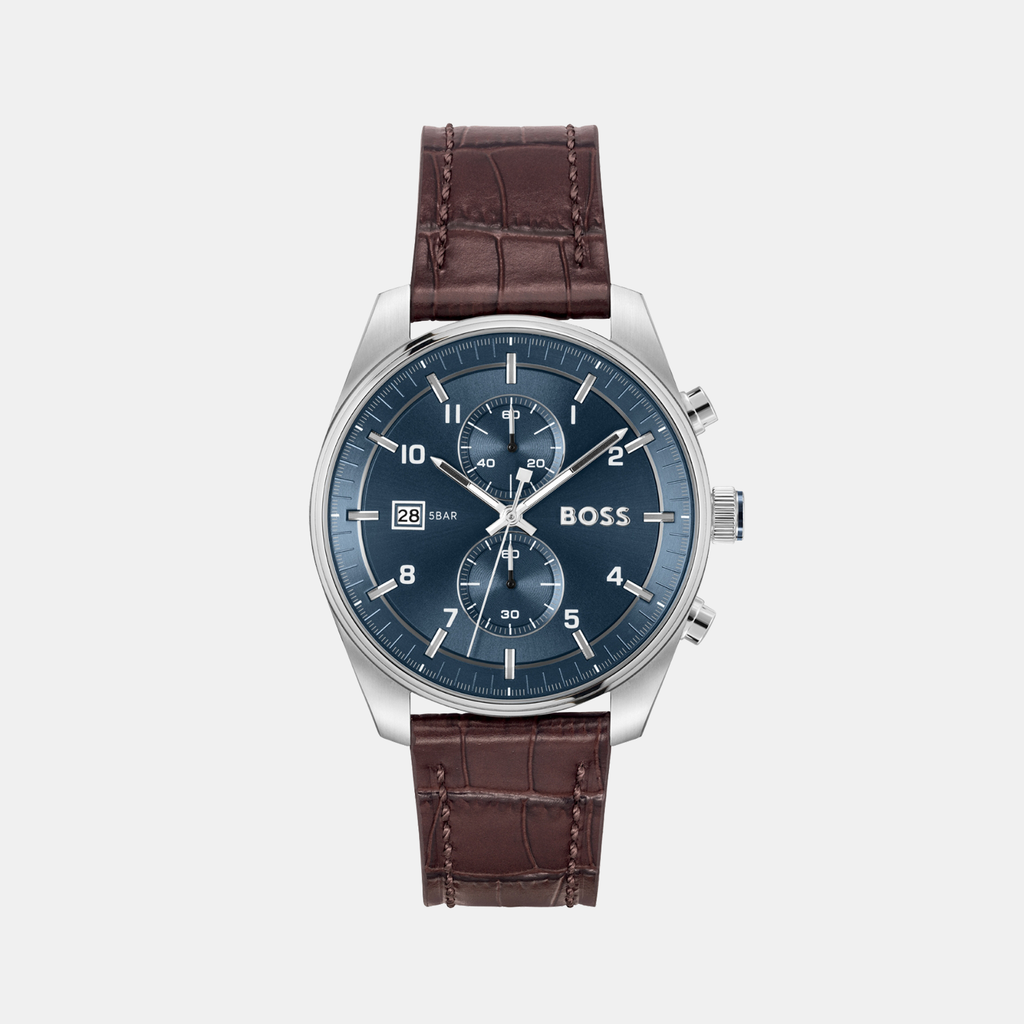 Boss Round Blue Chronograph watch
