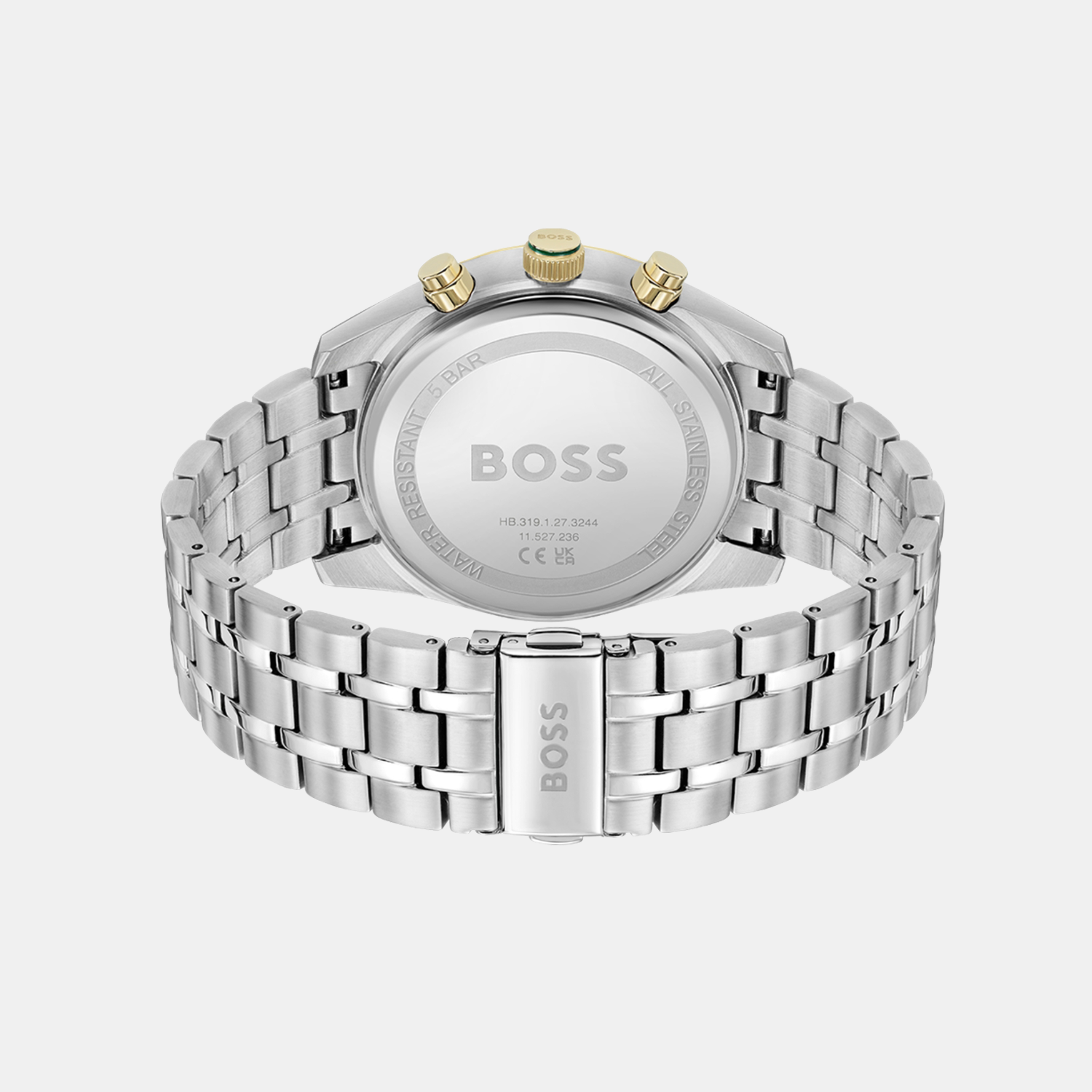 Boss Men Round Green watch