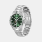 Men Automatic Green Dial Analog Stainless Steel Watch 1514200