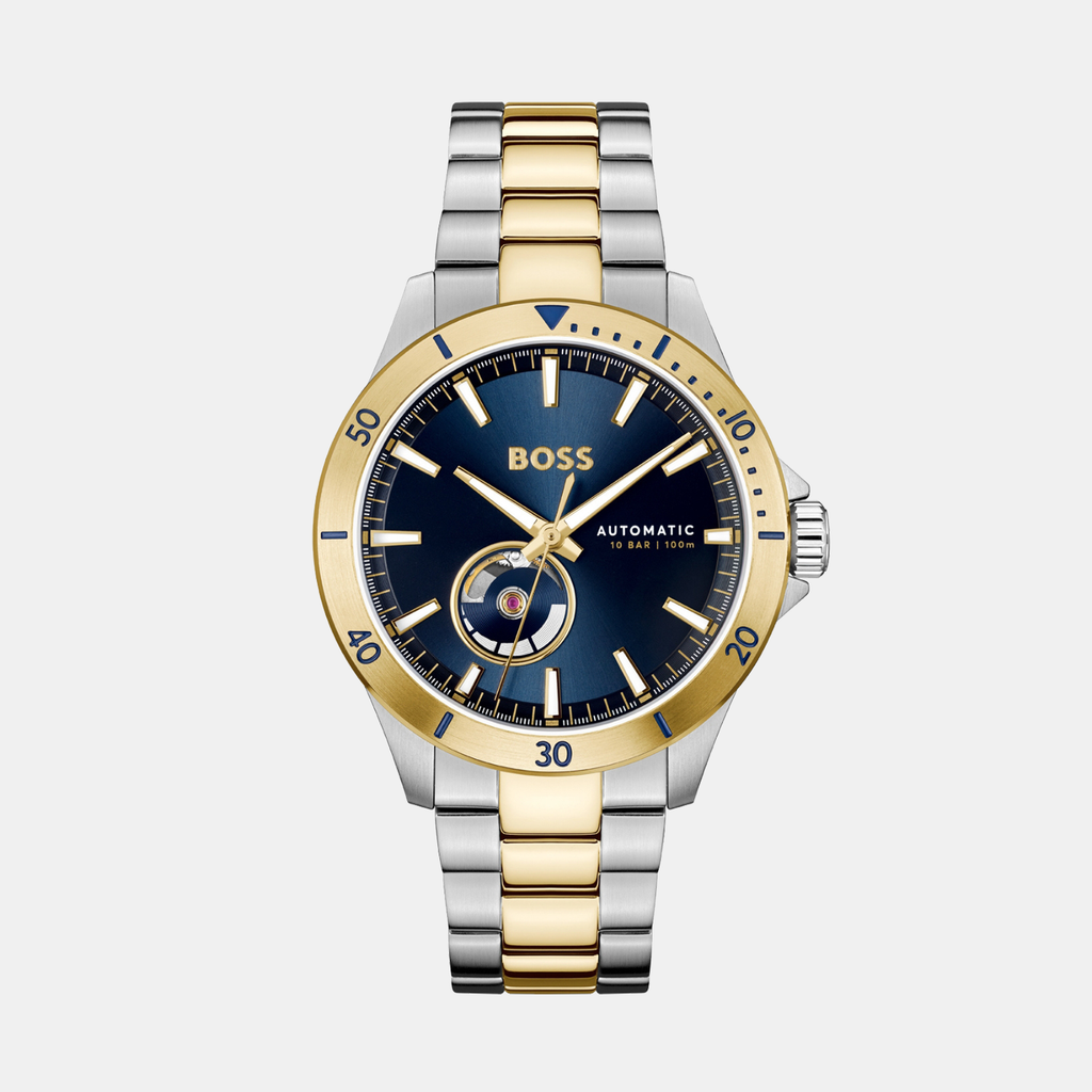 Boss Round Blue Analog watch