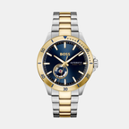 Boss Round Blue Analog watch