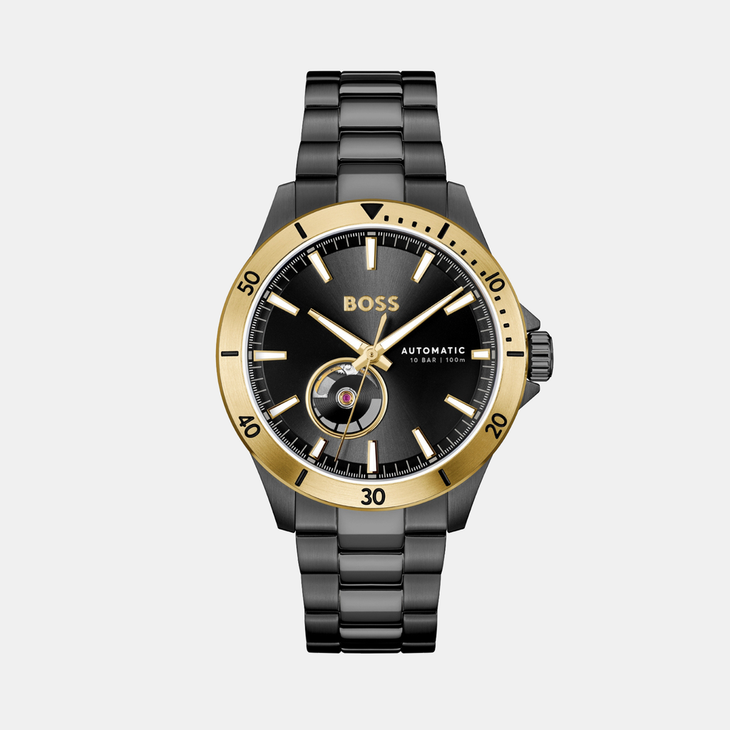 Boss Round Black Analog watch