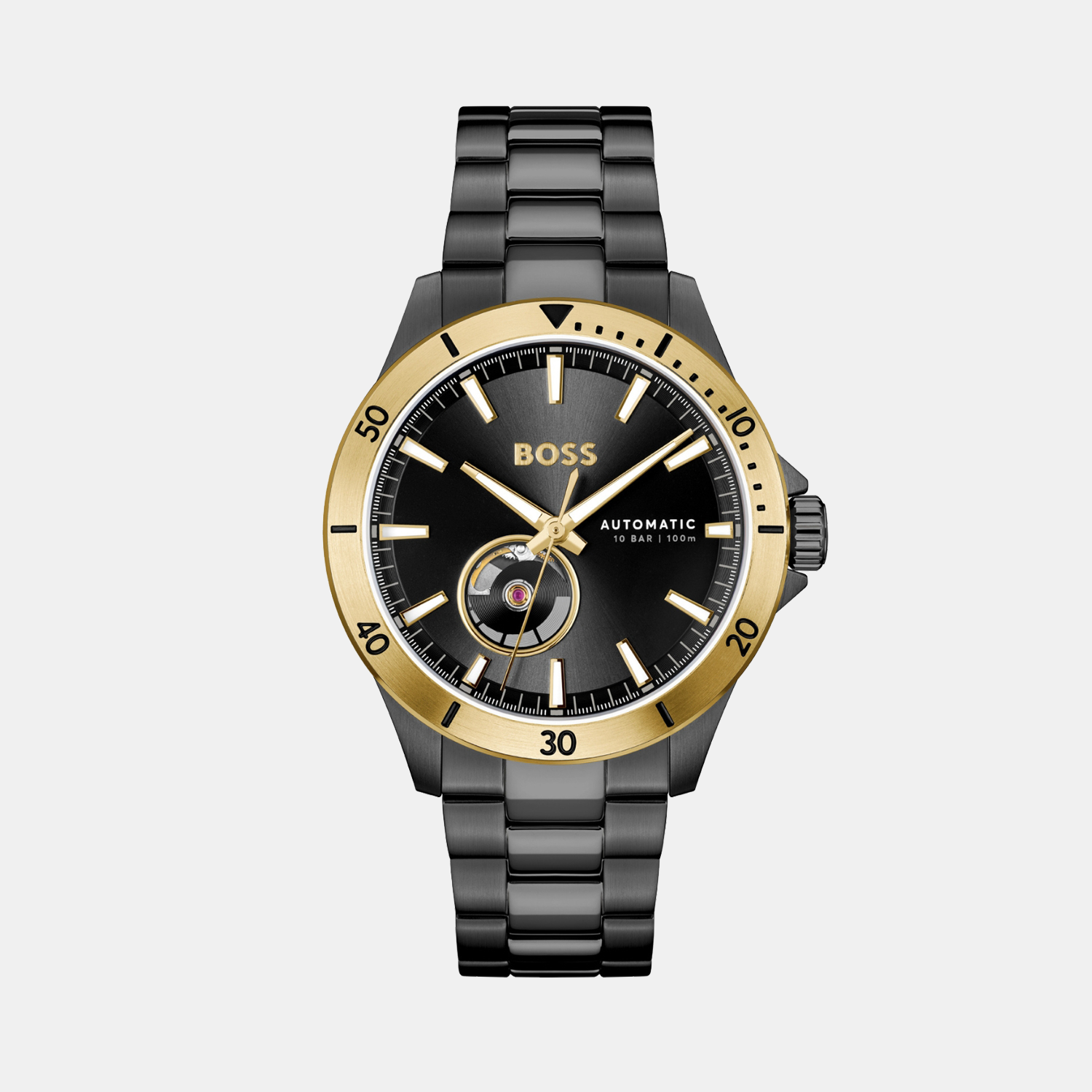Boss Round Black Analog watch