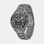 Bossmatic Men Automatic Grey Dial Analog Stainless Steel Watch 1514213