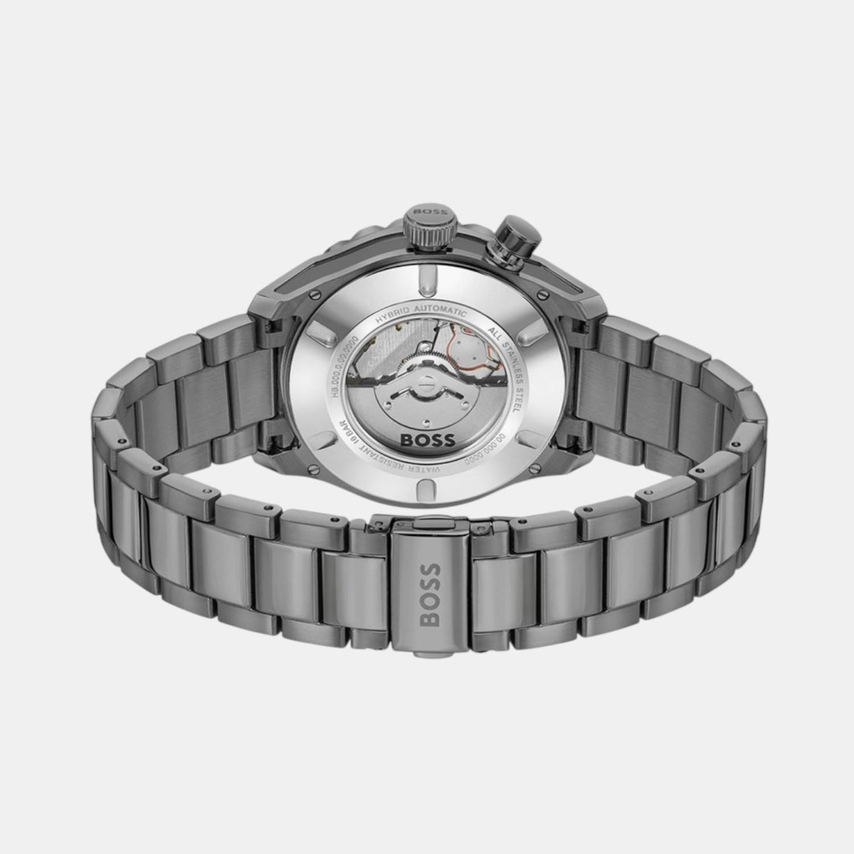 Boss Bossmatic Men Automatic Grey Dial Analog Stainless Steel Watch 1514213