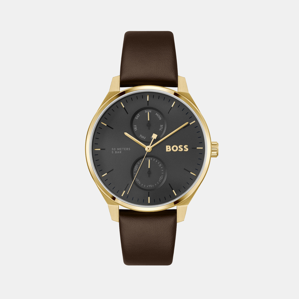 Boss Round Black Multi-Function watch