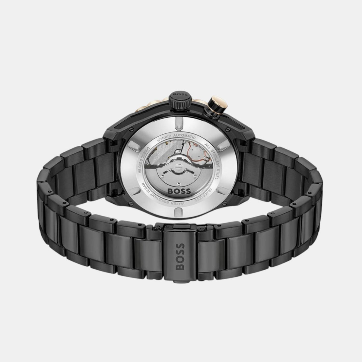 Boss Bossmatic Men Automatic Black Dial Analog Stainless Steel Watch 1514215