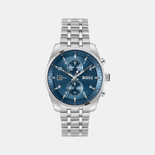 Skytraveller Men Quartz Blue Dial Chronograph Stainless Steel Watch 1514216
