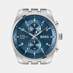 Skytraveller Men Quartz Blue Dial Chronograph Stainless Steel Watch 1514216