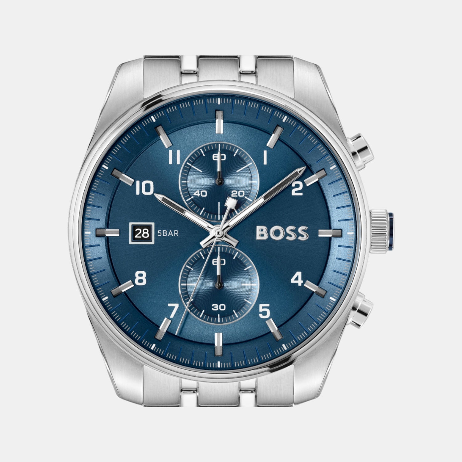 Skytraveller Men Quartz Blue Dial Chronograph Stainless Steel Watch 1514216