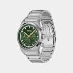 Candor Chrono Men Quartz Green Dial Chronograph Stainless Steel Watch 1514220