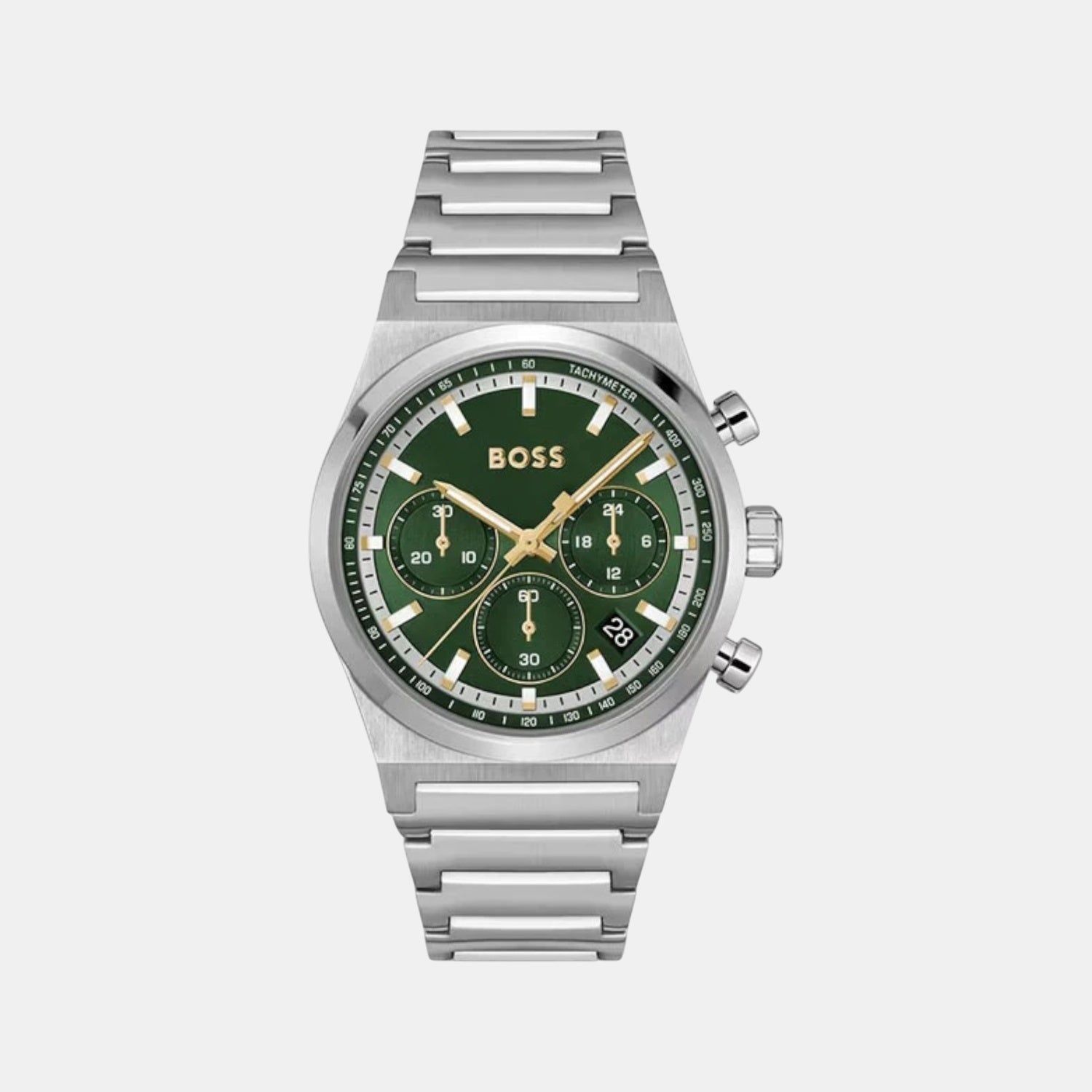 Candor Chrono Men Quartz Dark Green Dial Chronograph Stainless Steel Watch 1514220