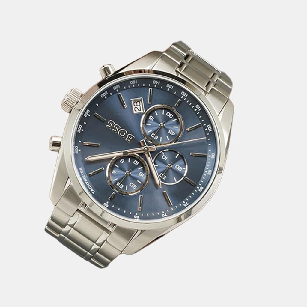 Grand Prix 44 Men Quartz Blue Dial Chronograph Stainless Steel Watch 1514226