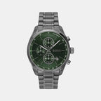 Grand Prix 44 Men Quartz Green Dial Chronograph Stainless Steel Watch 1514228