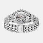 Principle Skeleton Men Automatic Green Dial Analog Stainless Steel Watch 1514236