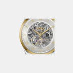 Principle Skeleton Men Automatic Silver & White Dial Analog Stainless Steel Watch 1514237