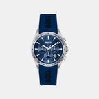 Strike Men Quartz Blue Dial Chronograph Silicone Watch 1514239