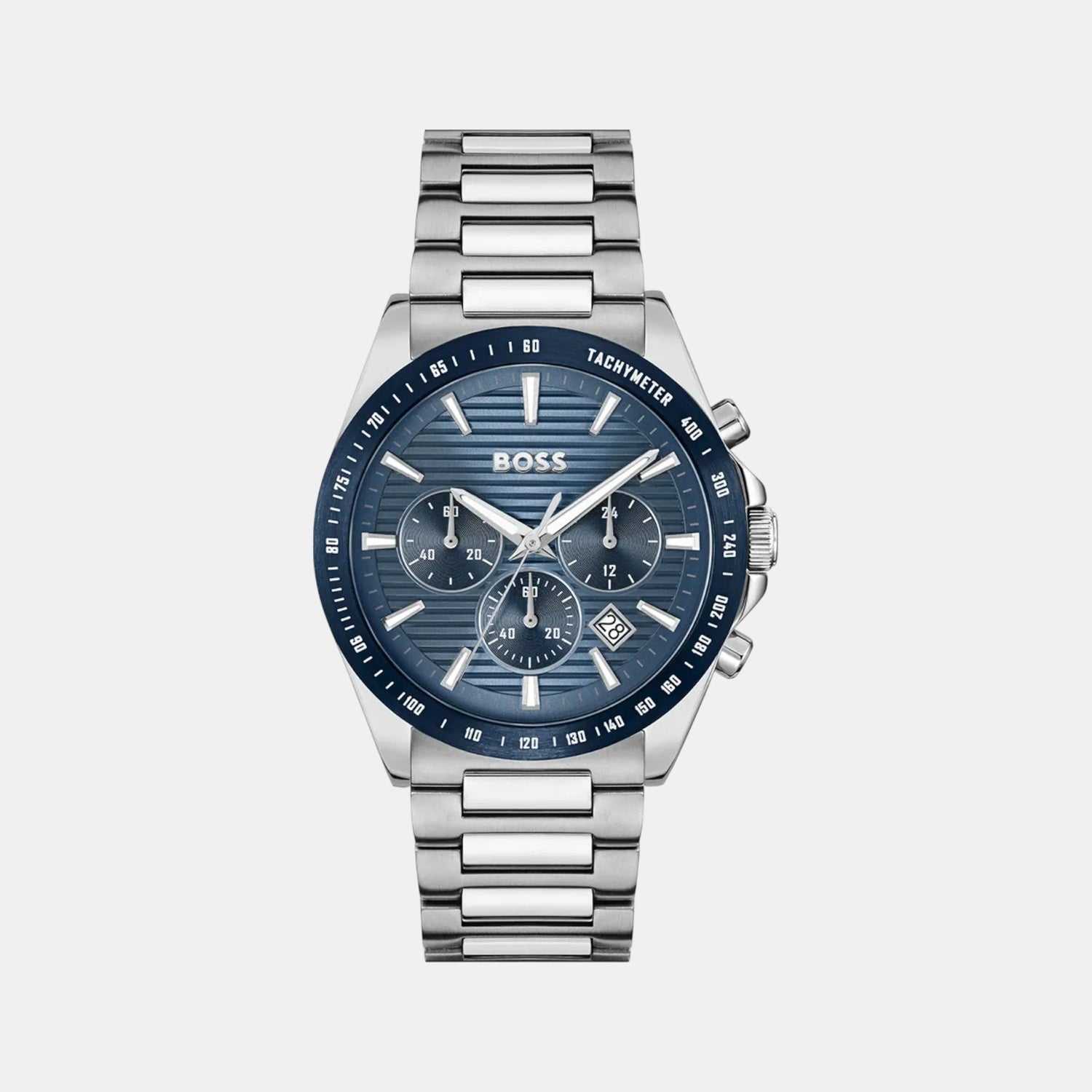 Strike Men Quartz Blue Dial Chronograph Stainless Steel Watch 1514240