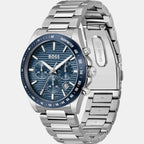 Strike Men Quartz Blue Dial Chronograph Stainless Steel Watch 1514240