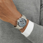 Strike Men Quartz Blue Dial Chronograph Stainless Steel Watch 1514240