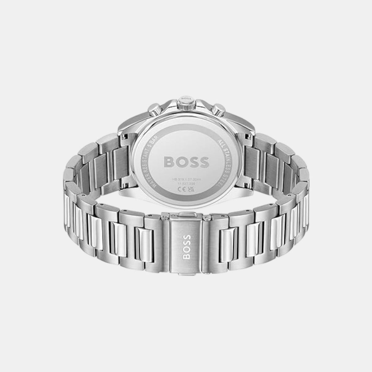 Boss Strike Men Quartz Green Dial Chronograph Stainless Steel Watch 1514241