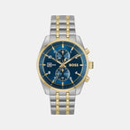 Skytraveller Men Quartz Blue Dial Chronograph Stainless Steel Watch 1514247