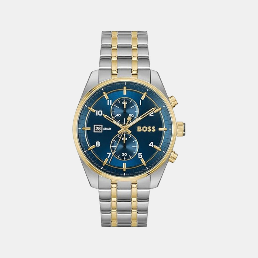 Skytraveller Men Quartz Blue Dial Chronograph Stainless Steel Watch 1514247