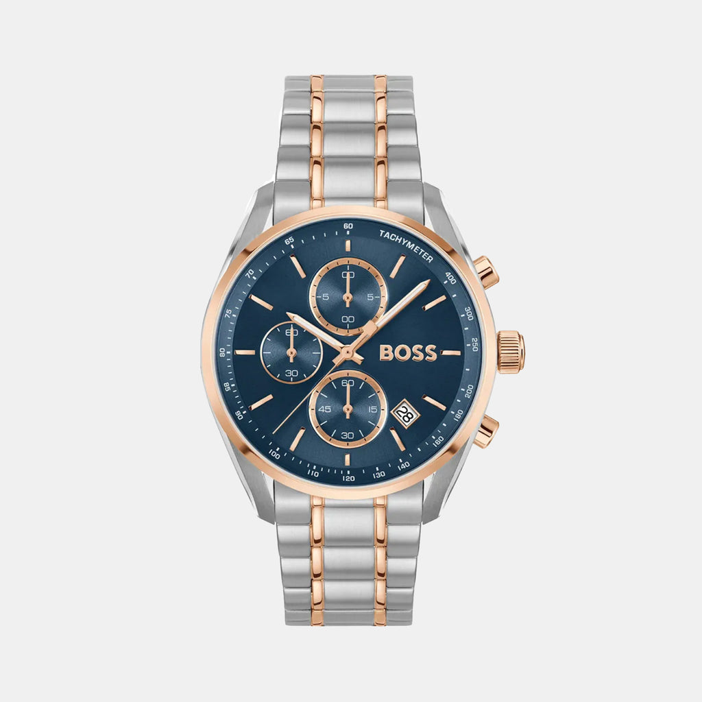 Grand Prix 40 Men Quartz Blue Dial Chronograph Stainless Steel Watch 1514260