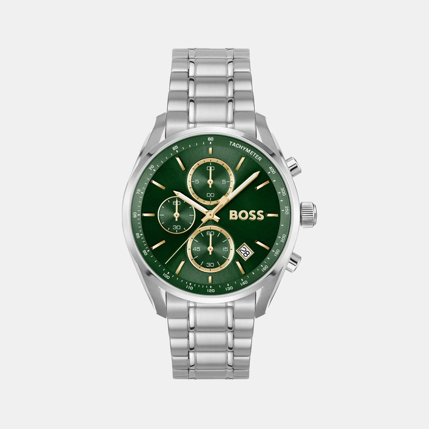 Grand Prix 40 Men Quartz Green Dial Chronograph Stainless Steel Watch 1514265