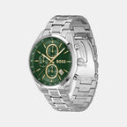 Grand Prix Men Quartz Green Dial Chronograph Stainless Steel Watch 1514266
