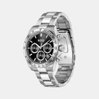 Hero 2.0 Men Quartz Black Dial Chronograph Stainless Steel Watch 1514267