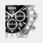 Hero 2.0 Men Quartz Black Dial Chronograph Stainless Steel Watch 1514267