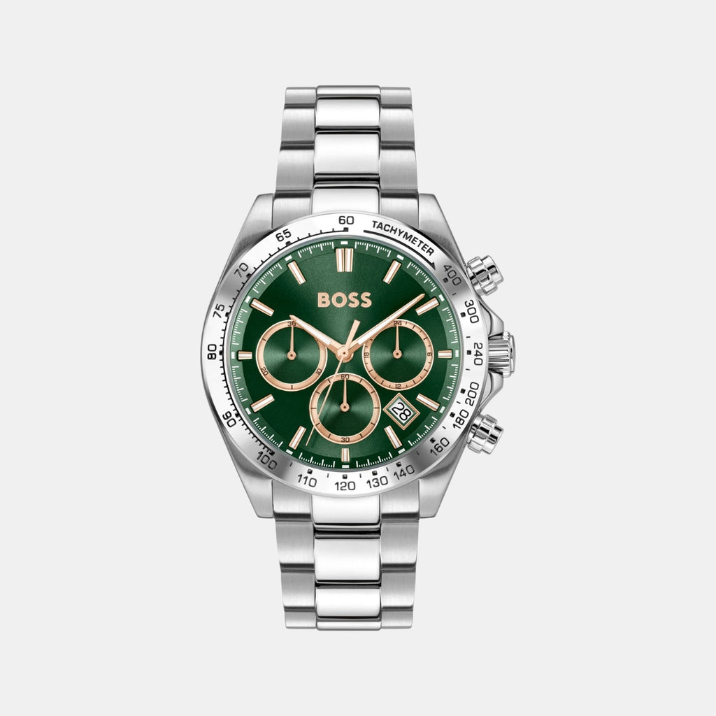 Hero 2.0 Men Quartz Green Dial Chronograph Stainless Steel Watch 1514268