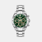 Hero 2.0 Men Quartz Green Dial Chronograph Stainless Steel Watch 1514268