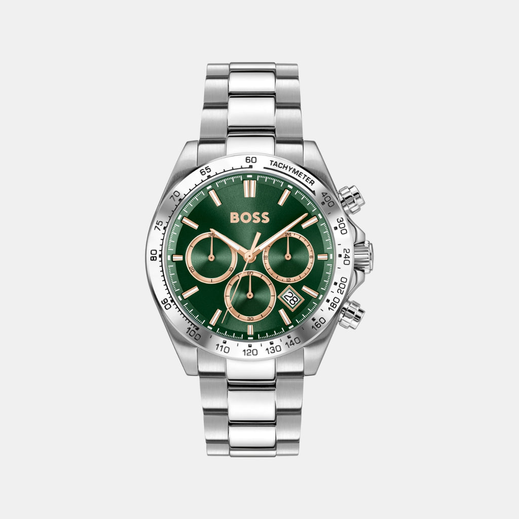 Hero 2.0 Men Quartz Green Dial Chronograph Stainless Steel Watch 1514268