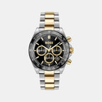 Hero 2.0 Men Quartz Black Dial Chronograph Stainless Steel Watch 1514269