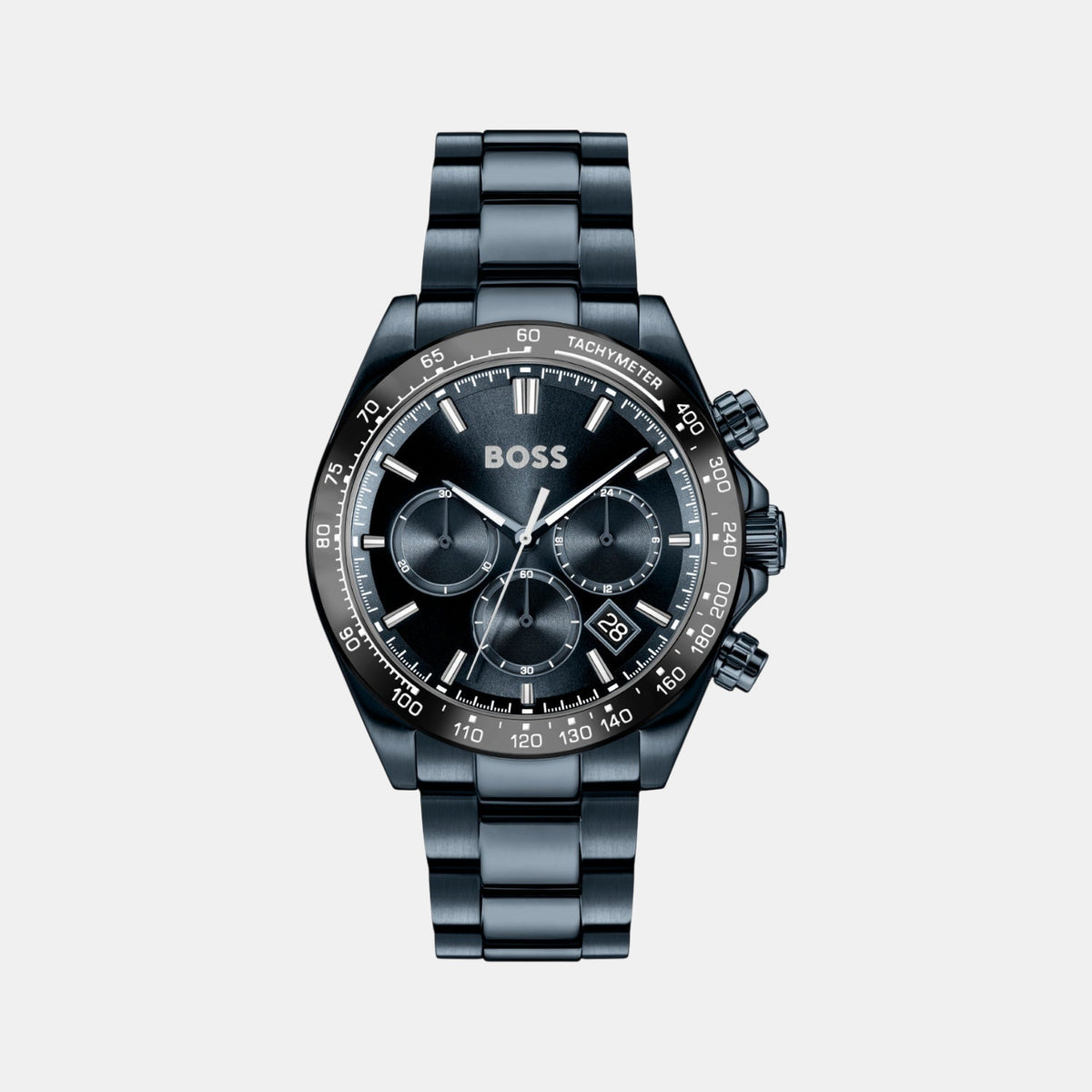 Boss Hero Men Quartz Blue Dial Chronograph Stainless Steel Watch 1514270