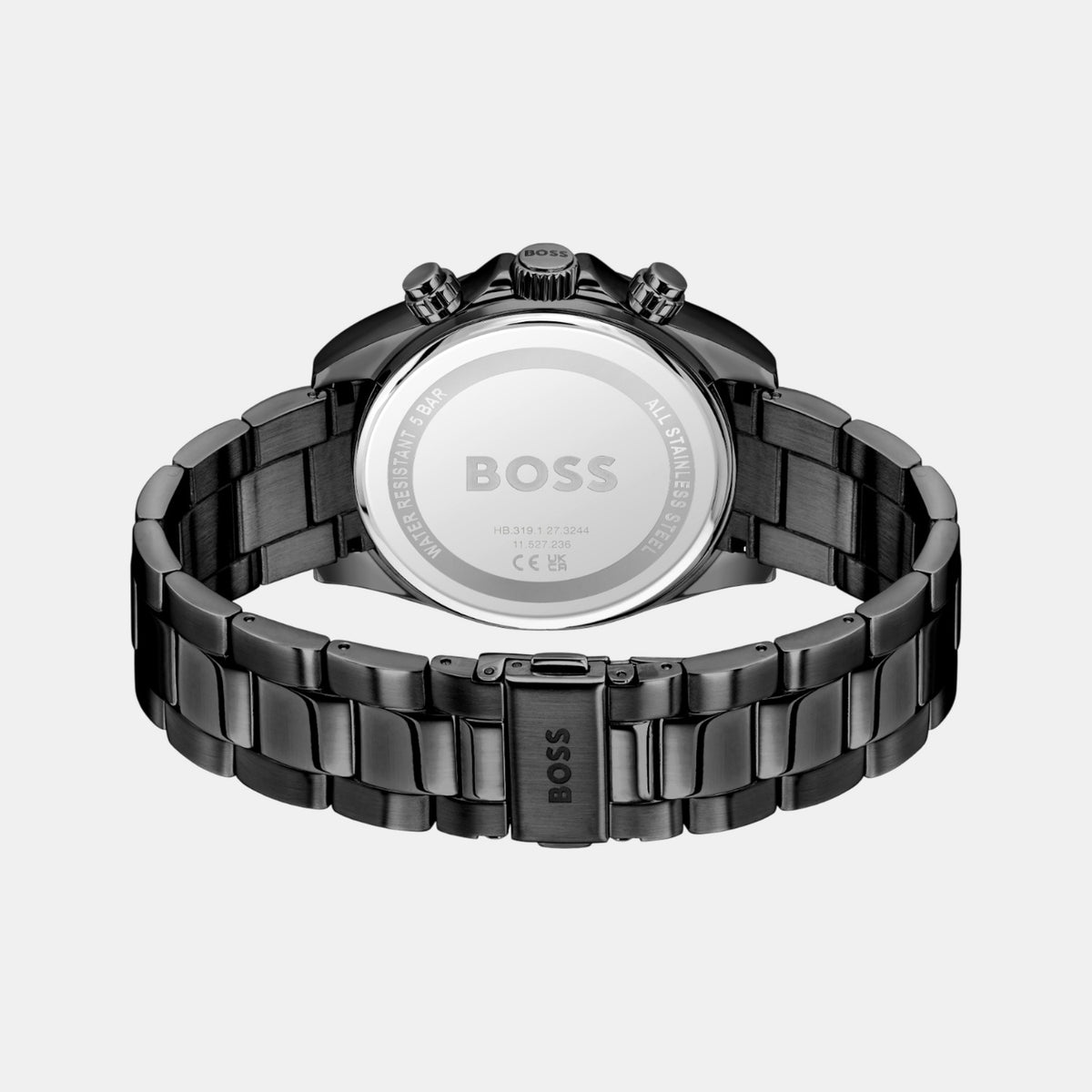 Boss Hero Men Quartz Black Dial Chronograph Stainless Steel Watch 1514271
