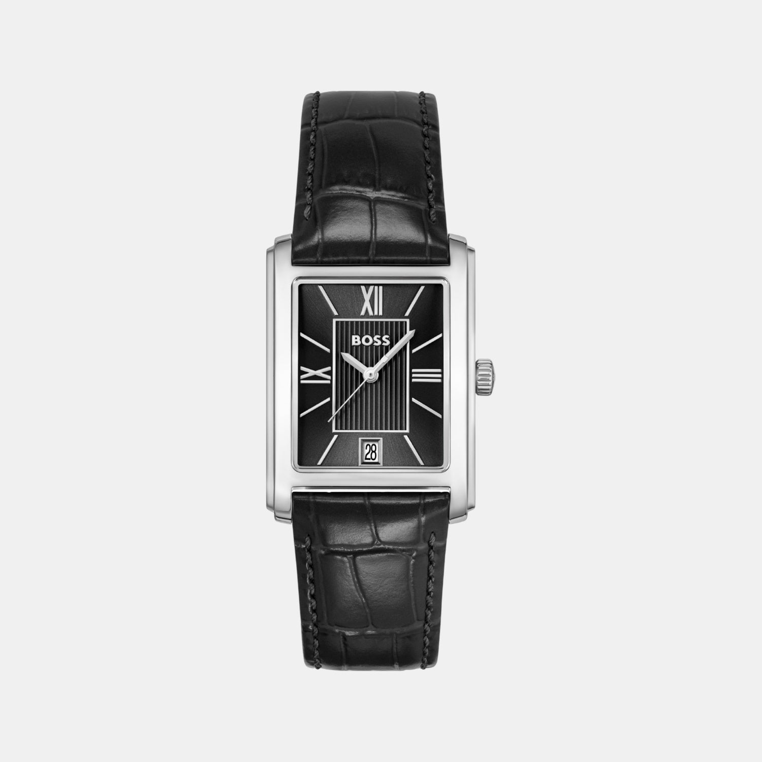 Principle Dress Men Quartz Black Dial Analog Leather Watch 1514277
