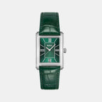 Principle Dress Men Quartz Green Dial Analog Leather Watch 1514278